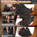 SIMARI Workout Gym Gloves for Men Women, Weight Lifting Gloves with Wrist Wrap Support, SBR Pad Grip for Full Palm Protection, for Exercise, Fitness, Dumbbells, Barbell, Climbing, Fingerless, Large