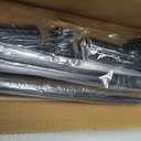 Tension Curtain Rod 51-145In(4.25-12.08Ft), Extra Long Curtain Rod No Drilling for Window or Bathroom Patio, Adjustable Spring Shower Curtain Rod, Easy to Install Never Rust Rod Diameter 1.26In-Black