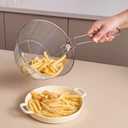 Stainless Steel Deep Fryer Basket – Detachable Handle, Round Wire Mesh for French Fries, Chips & Food Serving – Food Grade, Dishwasher Safe (8 Inch)