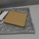 Coffee Table Tray - Large Ottoman Trays for Living Rooms - Wood Serving Tray with 2 Sets of Handles - Wooden Tray for Coffee Table, 4 Round Coasters Included, Gray