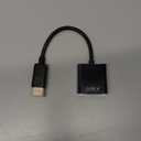 Adapter, DisplayPort (DP) to VGA Male to Female Converter (Black)