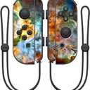 MightySkins Skin Compatible with Nintendo Joy-Con Controller wrap Cover Sticker Skins Space Cloud