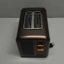 SEEDEEM Toaster 2 Slice, Touch Control Stainless Toaster LCD Display, 50% Faster Heating Speed, 1.4'' Wide Slots, More Timer Functions, Removable Crumb Tray, 1350W, Dark Metallic