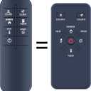 New Replacement Remote Control Compatible with R.W.Flame Electric Fireplace RFH-6001LH RFH-7401LA RFH-7401LB RFH-10201LA RFH-10201LB RFH-10201LC