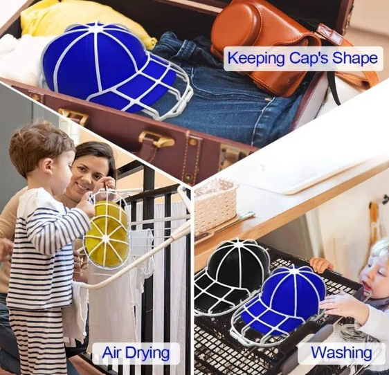Ultimate Hat Saver - Baseball Cap Washer for Washing Machine - Safeguards, Restores Freshness with Effortless Cleaning - Custom-Fit Design Ensures Hat Retention hat washerr 