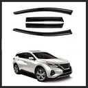 Tape-On Rain Guard 4-Piece for 2015-2022 Nissan Murano Windows Visor Shield Shade Smoke 94675