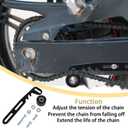 Mini Bike Chain Tensioner Adjuster, Fit for Small Block Predator 212 234 236 196 Gx200 GX160, for Coleman CT200U CT200U-EX BT200X CT100U Baja Doodlebug DB30