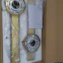 AIJIASI Gold Bathroom Wall Sconces Set of 2: 18 Inch Modern Sconces Wall Lighting 18W LED Dimmable Wall Light with Acrylic Lampshade, Brushed Gold Sconces for Bedroom Living Room Hallway (Hardwired)