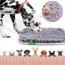 Snuffle Mat for Dogs, 17" x 21" Dog Snuffle Mat Interactive Feed Game for Boredom, Encourages Natural Foraging Skills and Stress Relief, Easy to Fill Machine Washable