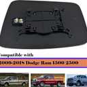 Passenger Right Side Heated Mirror Glass Compatible with 2009-2018 Dodge Ram 1500 2500 Ram Side Heated Mirror Glass Convex 68050298AA, 68079362AA