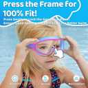 Vvinca Swim Goggles, Kids Goggles with Earplugs& Nose Clip Wide View Anti-Fog/UV Swimming Goggles for Age 3-15 Boys Girls