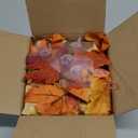 DearHouse 2 Pack Fall Maple Leaf Garland - 5.9Ft/Piece Hanging Vine Artificial Autumn Foliage for Thanksgiving, Home, Wedding, Fireplace, Party, Christmas Decor (Light Orange)