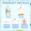 2 x FRIDAY NIGHT Valentine Treat Boxes 24 Pack Dinosaur Valentines Gift Bags Valentines Day Candy Boxes Small Goodie Packaging Box for Classroom Exchange Party Favors