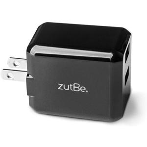 zutBe Dual Port USB-A Foldable 30W, 2.4A Fast Foldable Plug, 1 Quick Charge QC 3.0 Wall Charger Compatible with iPhone 14 13 12 SE 11 X 8 7 & iPad Samsung Galaxy [Be Charitable, Durable, Confident]