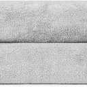 Basics 2 Piece QuickDry Oversize Bath Towel, 100% Cotton, 54" x 30", Platinum