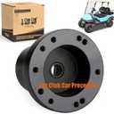 10L0L Golf Cart Steering Wheel Adapter Fits Club Car Precedent Golf Carts with 5-6 Holes Steering Wheel - Black