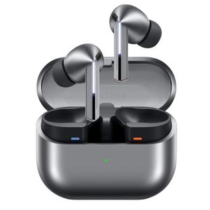 Samsung Galaxy Buds 3 Pro AI True Wireless Bluetooth Earbuds, Noise Cancelling, Sound Optimization, Redesigned Comfort Fit, Silver
