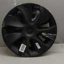 19 Inch Wheel Covers for Tesla Model Y Accessories 2020-2024 Matte Black ABS Material Hubcaps Replacement for Tesla Model Y Driver Side Left 1PCSTornado Style