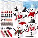 BANBBUR 48 Pack Stocking Stuffers for Kids,Christmas Crafts for Kids Bulk,Build a Snowman Kit,DIY Snowman Crafts Modeling Clay,Christmas Stocking Stuffers Gifts Activities for Boys Girls