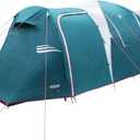 NTK Larami 10 Person Camping Tent, 100% Waterproof, 3 Season, Large Size and 6.9 ft Height