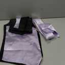 DiBanGu Mens Shiny Satin Vest Tie Set 8PCS Solid Waistcoat and Pre-tied Bowtie Shawl Collar Dress Vest for Wedding Formal (Small, Lilac)