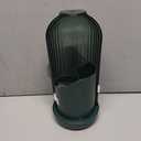 Zufudo Toothbrush Holders with Cover, Drainage Rotating Electric Toothbrush Organizer, 3 Slots Tooth Brush Holder for Bathroom Counter, Green