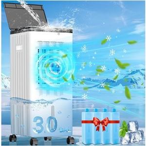22" Windowless Portable Air Conditioners, 7H Timer & 120°Oscillation, 3-IN-1 Portable AC Unit with Remote, Large Water Tank, Cooling Modes & 3 Speeds, Quiet Ventless Swamp Cooler for Room Home