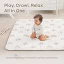 Comfy Cubs Rectangle Kids Play Mat Med 48x72in Baby Floor Mat - Rainbow