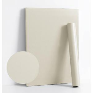 Dimoon 394''x23.6'' Cream Skin Peel and Stick Wallpaper Contact Paper Modern Self Adhesive Wall Paper Removable Renter Friendly Textured Solid Color Cabinet Vinyl Roll (394''x23.6'',Cream Skin)