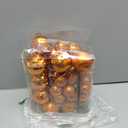 50pcs Copper Orange Christmas Ball Ornaments Small Shatterproof Christmas Tree Decorations Orange Ornaments Balls with Hanging Loop for Fall Halloween Xmas Wedding Holiday Party Wreath Home Decor