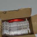 72 Pcs Christmas Clear Hanging Photo Frame Acrylic Picture Frames Ornament Mini Frames with Ribbon Xmas Picture Frame for Christmas Trees Decoration (Round, 72)