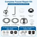 Faucet Repair Kit, Compatible with Delta/Peerless RP44123, Compatible with Delta 600 Series Shower Valve, Ball, Seats, Springs, Cam, Cap, Adjusting Ring and Bonnet