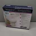 Drive Medical Raised Toilet Seat with Lock, Standard Seat, 4"