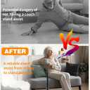 yeezoo Couch Stand Assist for Elderly, Adjustable Height Lift Stand Assist with Non-Slip Handle, Stand Assist for Couch, Sofa or Chair (300LBs Capacity)