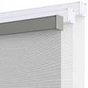 SHECUTE Cordless Blackout Roller Shades for Indoor Windows, Blackout Window Blinds for Home Living Room Bedroom and Office, Roller Window Shades with Square Valance (25”W x 72”L, Light Grey)