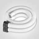 1.5" Replacement Pool Pump Hose for Above Ground Pools Accessories - 29060E Pool Hoses for Intex 1,500 GPH Pump, Sand Filters Saltwater System (White -2 Pack)