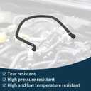 Radiator Hose Heater Hose Radiator Outlet Hose Pipe for BMW X3 2006 No.64213400417 Rubber Coolant Hose Black 1 Pc