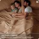 Bedsure Queen Sheet Set, Rayon Derived from Bamboo, Cooling Sheets, PureWoven, Breathable & Soft, Deep Pocket Up to 16 Inches, Hotel Luxury Silky Bedding for Hot Sleepers, Khaki