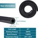 3/16 Fuel Line, Fuel Line Hose 5 Feet, NBR Rubber Gasoline Tube