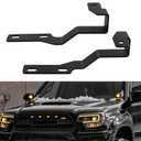 KANGIKX Ditch Hinge LED Light Brackets Hood Mount Brackets Compatible with 2nd Gen Toyota Tacoma 2005-2015 for Auxiliary Offroad LED Pod Light Work Light