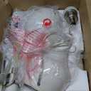 Seealle Modern Ceramic Table Lamps for Night Stands - Bedside Lamps Set of 2 for Nightstand, 19.4" White Bedroom Lamp for Living Room Cute Desk End Table Office Guest Room Dresser Rocker Swtich