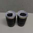 8 oz Espresso/Coffee Cup with Magnetic Lid, Ceramic-Lined 18/8 Stainless Steel, Double-Wall Vacuum Insulated, Stackable, Dishwasher Safe, Mini Tumbler for On-the-Go (Black, 2 Pack)