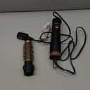 Round Hair Blow Dryer Brush - 1.2 Inch Ceramic Barrel Hair Dryer Brush for Short/Middle Hair, One Step Drying, Volumizing, Straightening and Styling, Negative Ionic Dryer Brush (Black-Golden, 1.2)