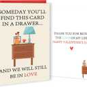 3 x Happy Valentines Day Card for Husband Boyfriend | Romantic Valentines Day Cards Gifts for Him Her (CD-343)