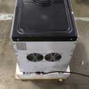 Nugget Ice Maker Countertop Dual Water Inlet Options, 60Lbs/24H Columnar Ice Maker Machine with Self-Cleaning, Pellet Chewable Crunchable Ice Machine with Ice Scoop&Basket for Home/Kitchen/Office