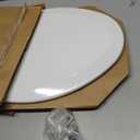 Bemis 1500EC Durable Wooden Toilet Seat, Easy Clean Hinges, Made in USA, Elongated, White