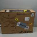 GABRYLLY Ergonomic Office Chair, High Back Home Desk Chair with Headrest, Flip-Up Arms, 90-120° Tilt Lock and Wide Cushion, 300LBS Mesh Chairs for Man Woman, White Task Chair(Beige,GY01WBG)