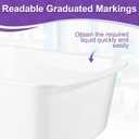 Honeydak 16 Pack Wash Basins Plastic Wash Tub 7 Quart Graduated Buckets Rectangular Plastic Hospital Bedside Soaking Tub Washing Basin for Cleaning Foot Bath Washing Dishes Face Cleansing (White)