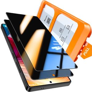 TOCOL for Samsung Galaxy S25 Ultra Privacy Screen Protector 9H Hardness Military Grade Shatterproof HD Tempered Glass 2 Pack