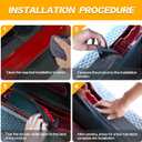4PCS for Jeep Gladiator Door Sill Guards Kit for 2018-2025 Jeep Wrangler Accessories Door Entry Guard Protector for 2020-2024 Jeep Gladiator JT Accessories Car Door Sill Protector for Jeep Wrangler JL
